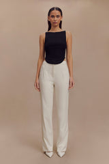 Allanah Straight Leg Pant - Ivory
