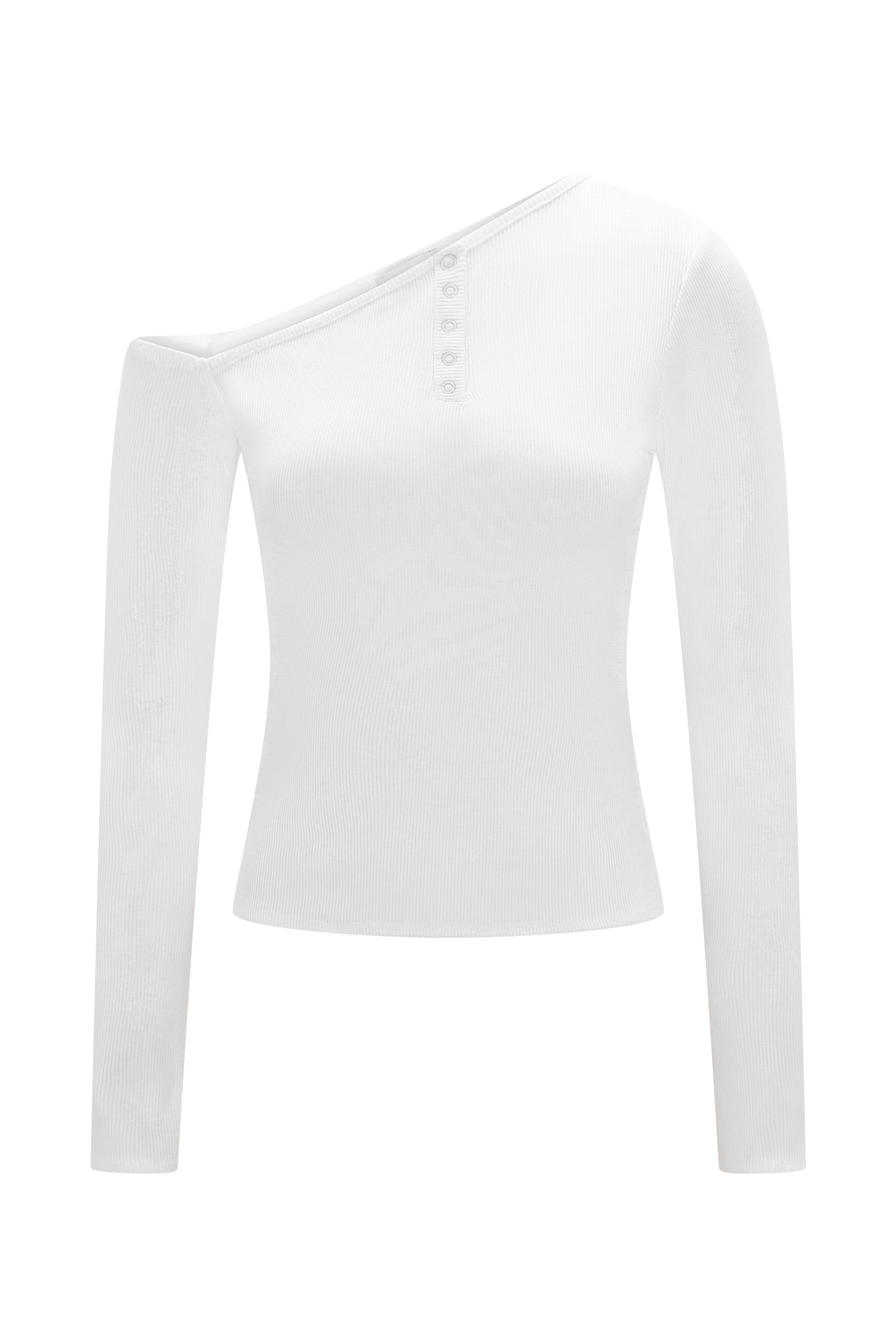 Maelle Off Shoulder Long Sleeve Top - Ivory